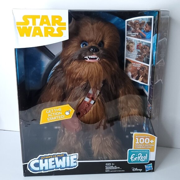 Star Wars Ultimate Co-pilot Chewie FurReal Plush Action Figure chewbacca Sealed! - Picture 1 of 11